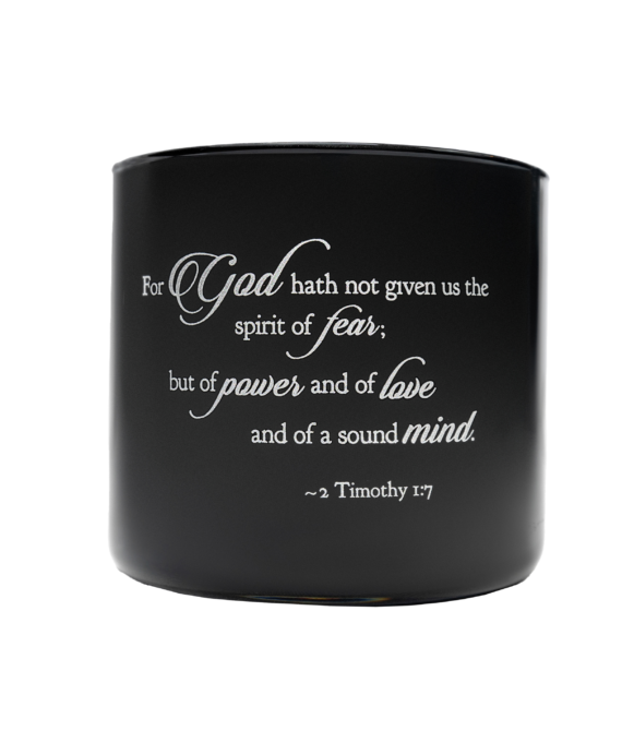 16oz Candle – 2 Timothy 1:7 – Inspirational Collection
